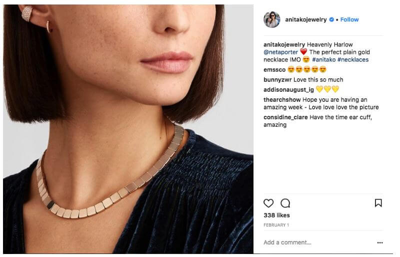 chụp trang sức cho instagram